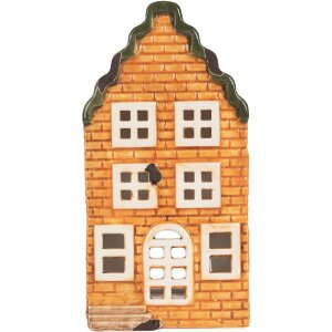Clayre & Eef Bougeoir Maison 9x10x19 cm Dolomite