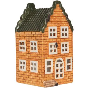 Clayre & Eef Bougeoir Maison 9x10x19 cm Dolomite