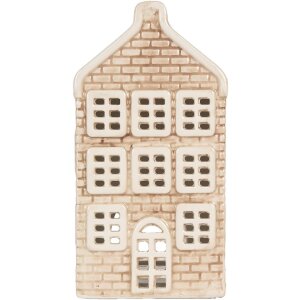 Clayre & Eef Bougeoir Maison 9x10x19 cm Dolomite