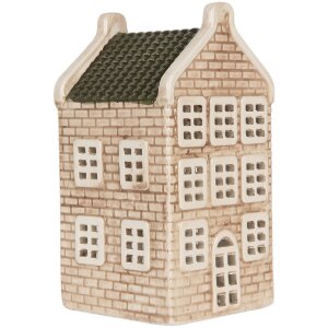 Clayre & Eef Bougeoir Maison 9x10x19 cm Dolomite