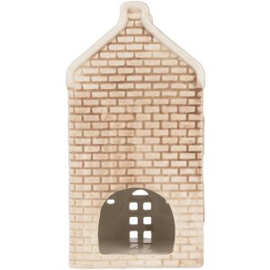 Clayre & Eef Bougeoir Maison 9x10x19 cm Dolomite