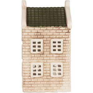Clayre & Eef Bougeoir Maison 9x10x19 cm Dolomite