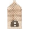 Clayre & Eef Bougeoir Maison 9x10x19 cm Dolomite