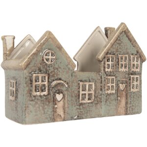 Clayre & Eef Bougeoir Maison 22x9x15 cm Dolomite