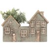 Clayre & Eef Bougeoir Maison 22x9x15 cm Dolomite