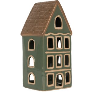 Clayre & Eef Bougeoir Maison 9x8x19 cm Vert