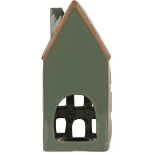 Clayre & Eef Bougeoir Maison 9x8x19 cm Vert