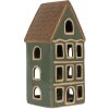 Clayre & Eef Bougeoir Maison 9x8x19 cm Vert