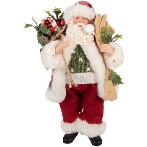 Clayre & Eef 66356 Décoration Père Noël 16x13x27 cm