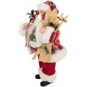Clayre & Eef 66356 Décoration Père Noël 16x13x27 cm