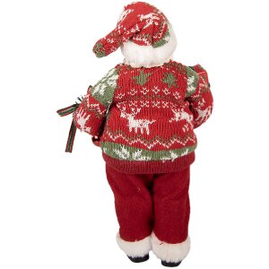 Clayre & Eef 66357 Décoration Père Noël 16x11x27 cm