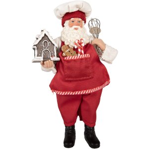 Clayre & Eef 66358 Décoration Père Noël 16x9x26 cm