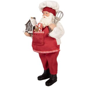 Clayre & Eef 66358 Décoration Père Noël 16x9x26 cm
