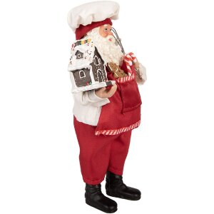 Clayre & Eef 66358 Décoration Père Noël 16x9x26 cm