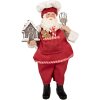 Clayre & Eef 66358 Décoration Père Noël 16x9x26 cm