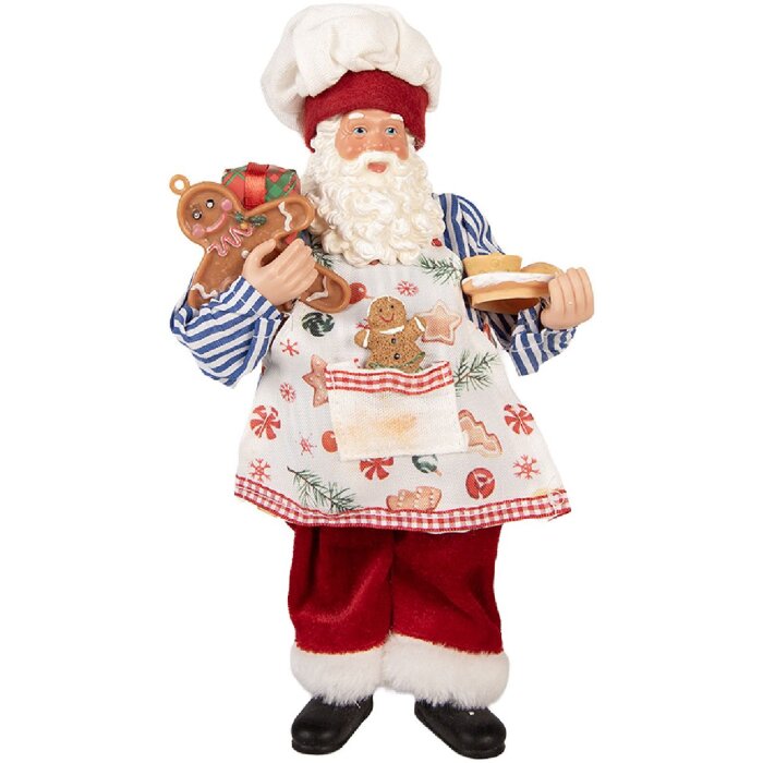 Clayre & Eef 66359 Décoration Père Noël 15x10x26 cm