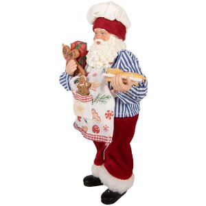 Clayre & Eef 66359 Décoration Père Noël 15x10x26 cm