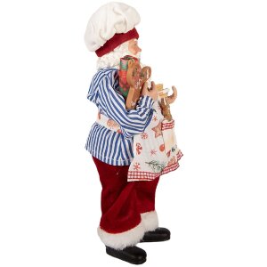 Clayre & Eef 66359 Décoration Père Noël 15x10x26 cm