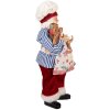 Clayre & Eef 66359 Décoration Père Noël 15x10x26 cm