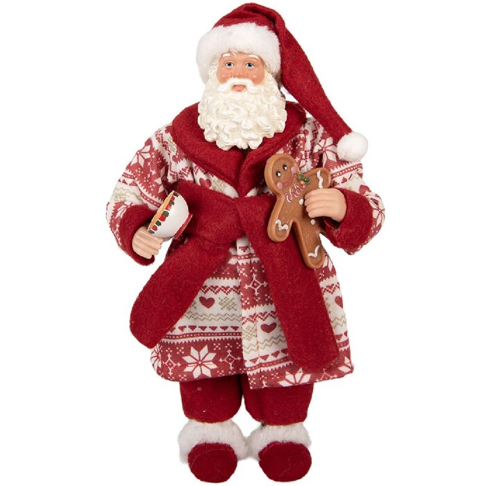 Clayre & Eef 66360 Décoration Père Noël 15x11x28 cm