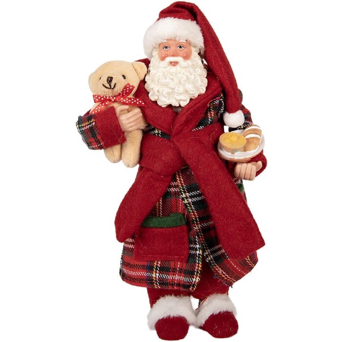Clayre & Eef 66362 Décoration Père Noël 16x11x28 cm