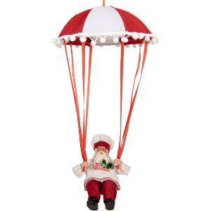 Clayre & Eef 66363 Décoration Père Noël 25x25x55 cm