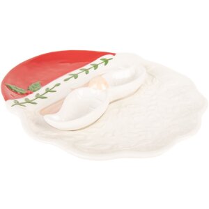 Clayre & Eef Plat de Service 29x26x5 cm Campagne