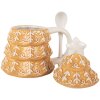 Clayre & Eef Mug avec Couvercle et Cuillère 350ml