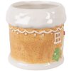 Clayre & Eef Mug 300ml Céramique Dolomite Marron & Blanc
