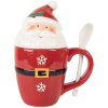 Clayre & Eef Mug avec Couvercle et Cuillère 300ml