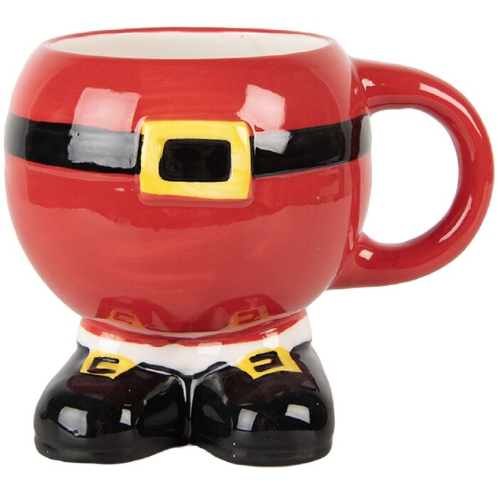 Clayre & Eef Mug Céramique Dolomite 400ml 14x11x11cm