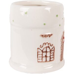 Clayre & Eef Mug 400ml Dolomite 14x10x11cm