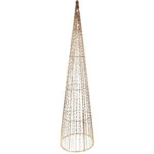 Clayre & Eef Ensemble de Cônes LED Décoratifs (Lot de 3)