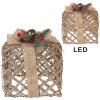 Clayre & Eef Ensemble Décoratif LED Doré 3 Pièces
