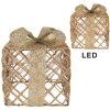 Clayre & Eef Ensemble Cadeau LED Doré 3 Pièces
