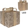 Clayre & Eef 66312 Décoration Cadeau LED Lot de 3 Doré