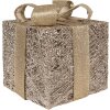 Clayre & Eef 66312 Décoration Cadeau LED Lot de 3 Doré