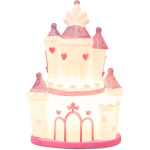 Clayre & Eef Veilleuse Château LED Rose Violet...