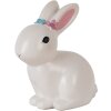 Clayre & Eef Veilleuse Lapin LED 21x13x22 cm Blanc-Rose
