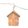 Clayre & Eef Guirlande Lumineuse Maisons 10 LED 150cm