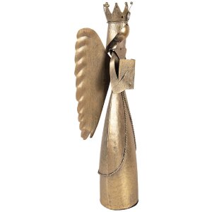 Clayre & Eef Décoration Ange 17x10x39 cm marron