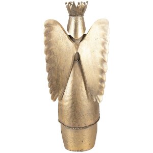Clayre & Eef Décoration Ange 17x10x39 cm marron