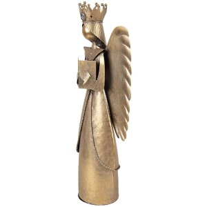 Clayre & Eef Décoration Ange 17x10x39 cm marron