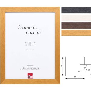 Miroir Mural Profil 52 Bois Massif Blanc Wengé Chêne