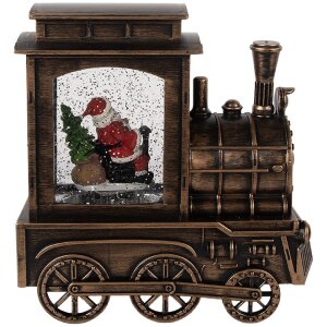 Clayre & Eef Locomotive avec Père Noël 20x9x21 cm