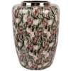 Clayre & Eef 66377 Vase Décoratif Gris-Rose 33x44 cm