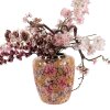 Clayre & Eef 66379 Vase Décoratif Jaune Rose Ø 33x36 cm