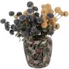 Clayre & Eef 66380 Vase Décoratif Gris Rose 25x25 cm