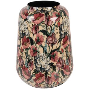 Clayre & Eef 66382 Vase Décoratif Beige-Rose Ø 27x34 cm