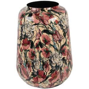 Clayre & Eef 66382 Vase Décoratif Beige-Rose Ø 27x34 cm